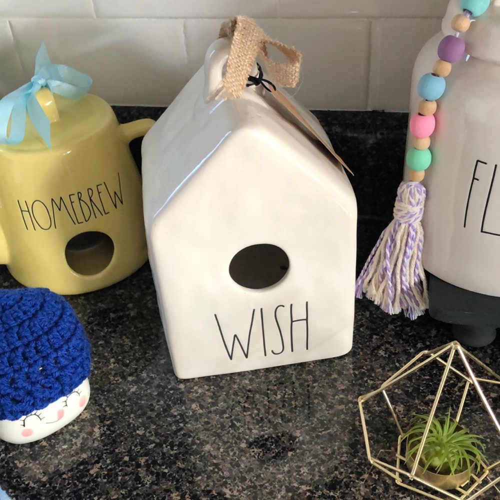 Rae Dunn “WISH” birdhouse